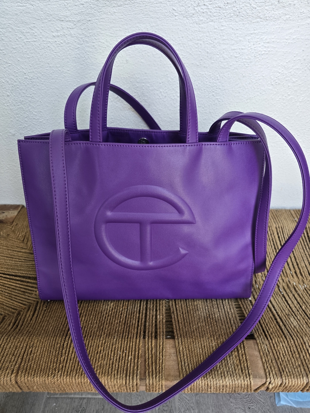 Telfar Medium Shopping Bag crafted from vegan leather Pre-Owned